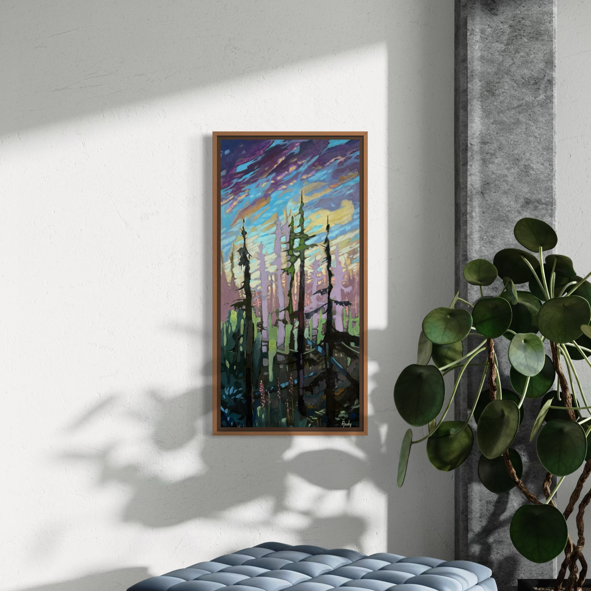Forest Flush - Original Oil Painting on Panel